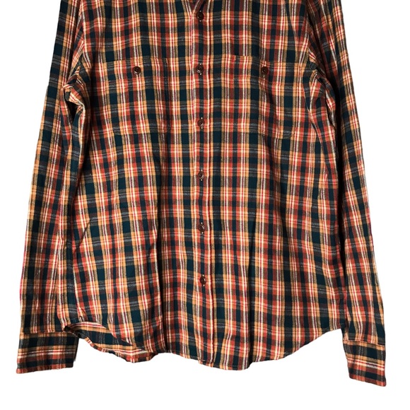 J. Crew Cotton Plaid Flannel Long Sleeve Button Up Shirt Midweight Men’s XL - Picture 5 of 11